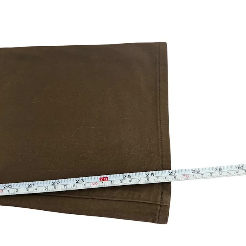 Frame‎ Le Crop Mini Boot Cut Waxed Coated Brown Cropped Jeans Womens 30